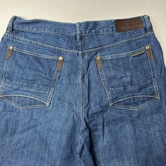 Sean John Mens Size‎ 36 Blue Bermuda Shorts Denim Cotton - Picture 11 of 11
